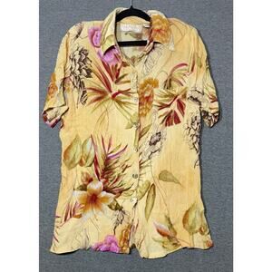Monroe & Main | Women's Floral Button Down Blouse | Small